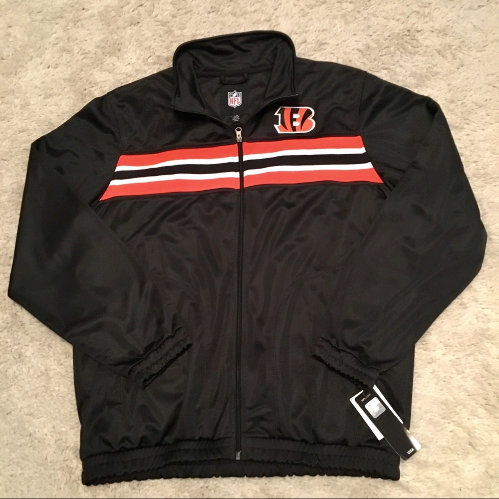 NFL Cincinnati Bengals Full-Zip Jacket L-NWT